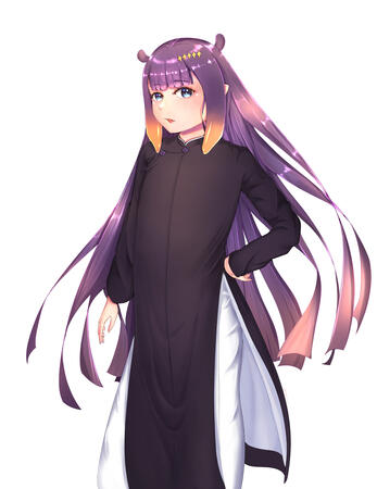 Ina in a Ao dai