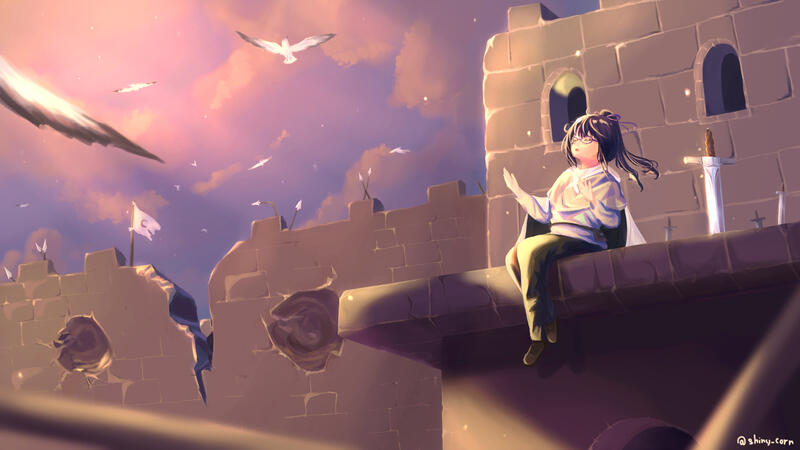 Wasureji no Kotonoha MV illustration