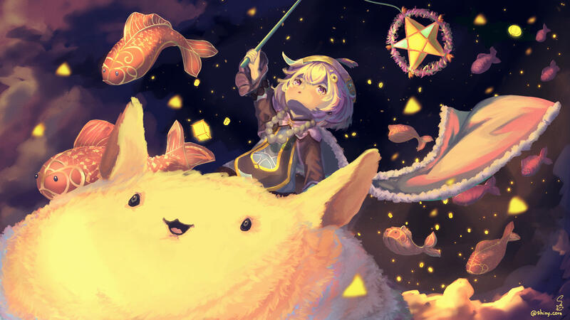 Qiqi on Mid-Autumn